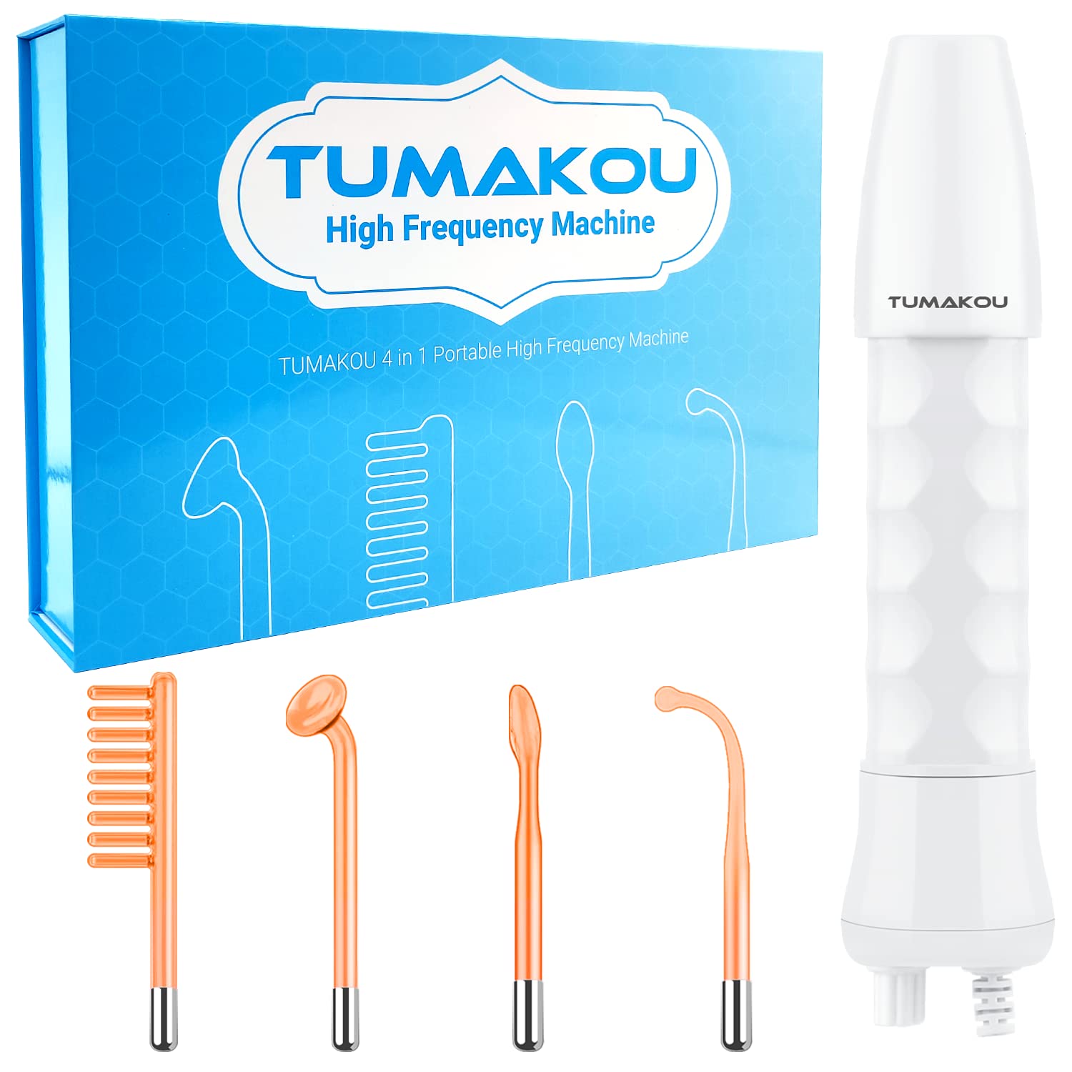 TUMAKOU high-frequency facial machine main unit ready for home skincare sessions.