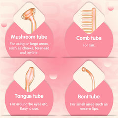 TUMAKOU mushroom glass tube enables gentle pore treatment and targeted application