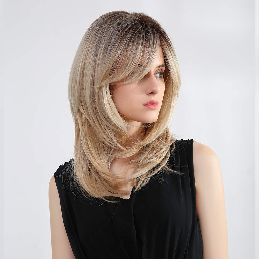 Tumhorn heat resistant synthetic wig supports styling up to 160°C.