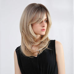 Tumhorn heat resistant synthetic wig supports styling up to 160°C.