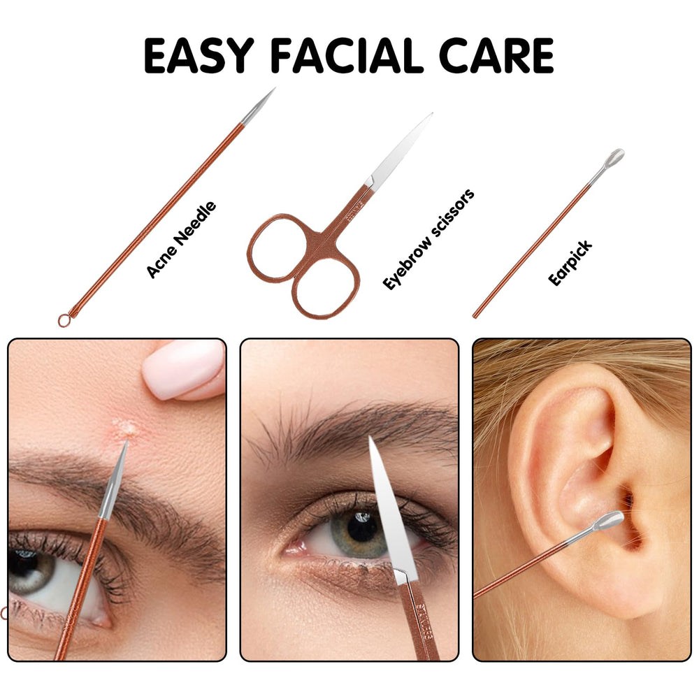 Tumkun brow shaping tools offer precise sculpting options.