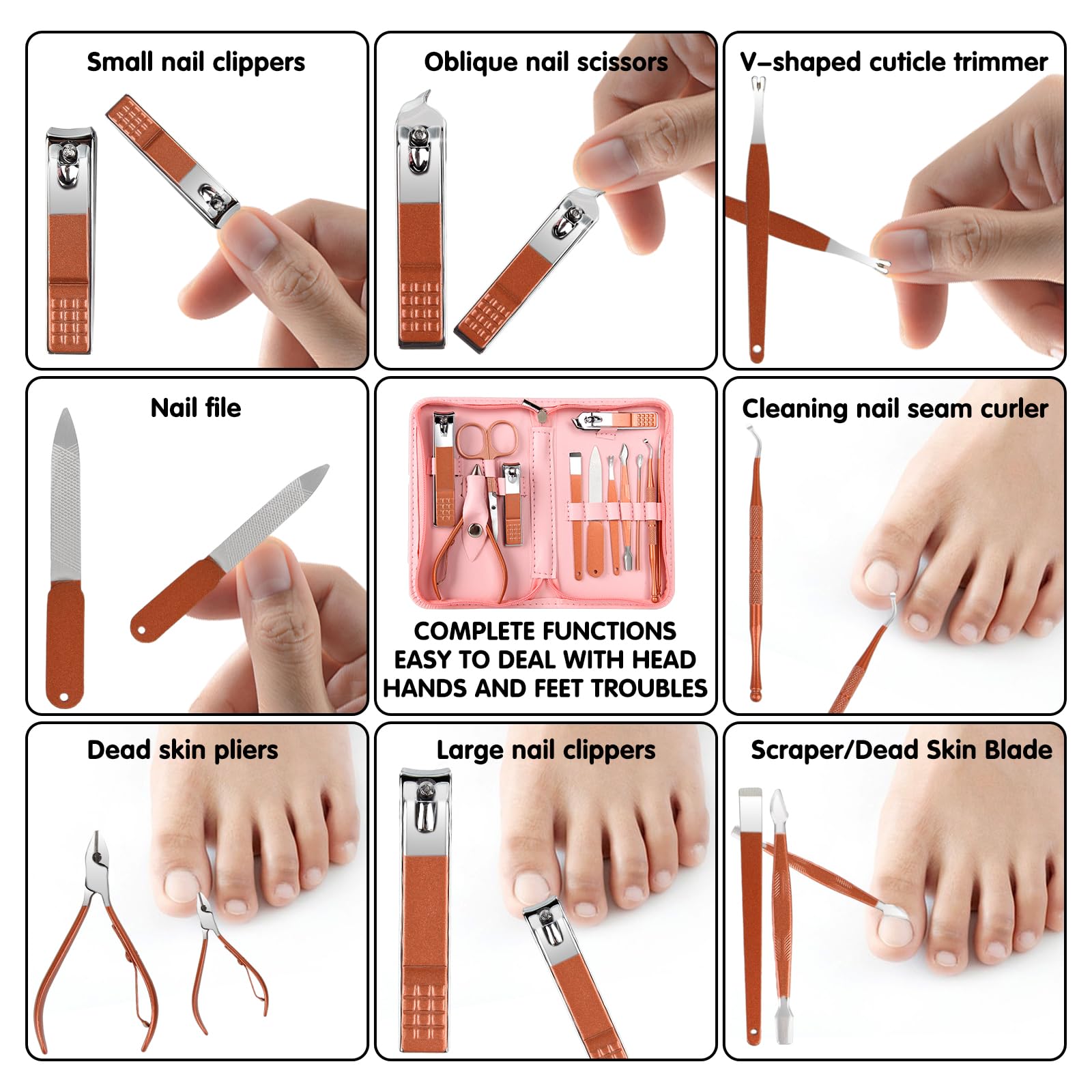 Tumkun nail clippers delivering smooth, clean trims.