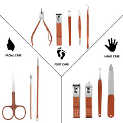 Tumkun pink travel case open for stylish, portable nail care.