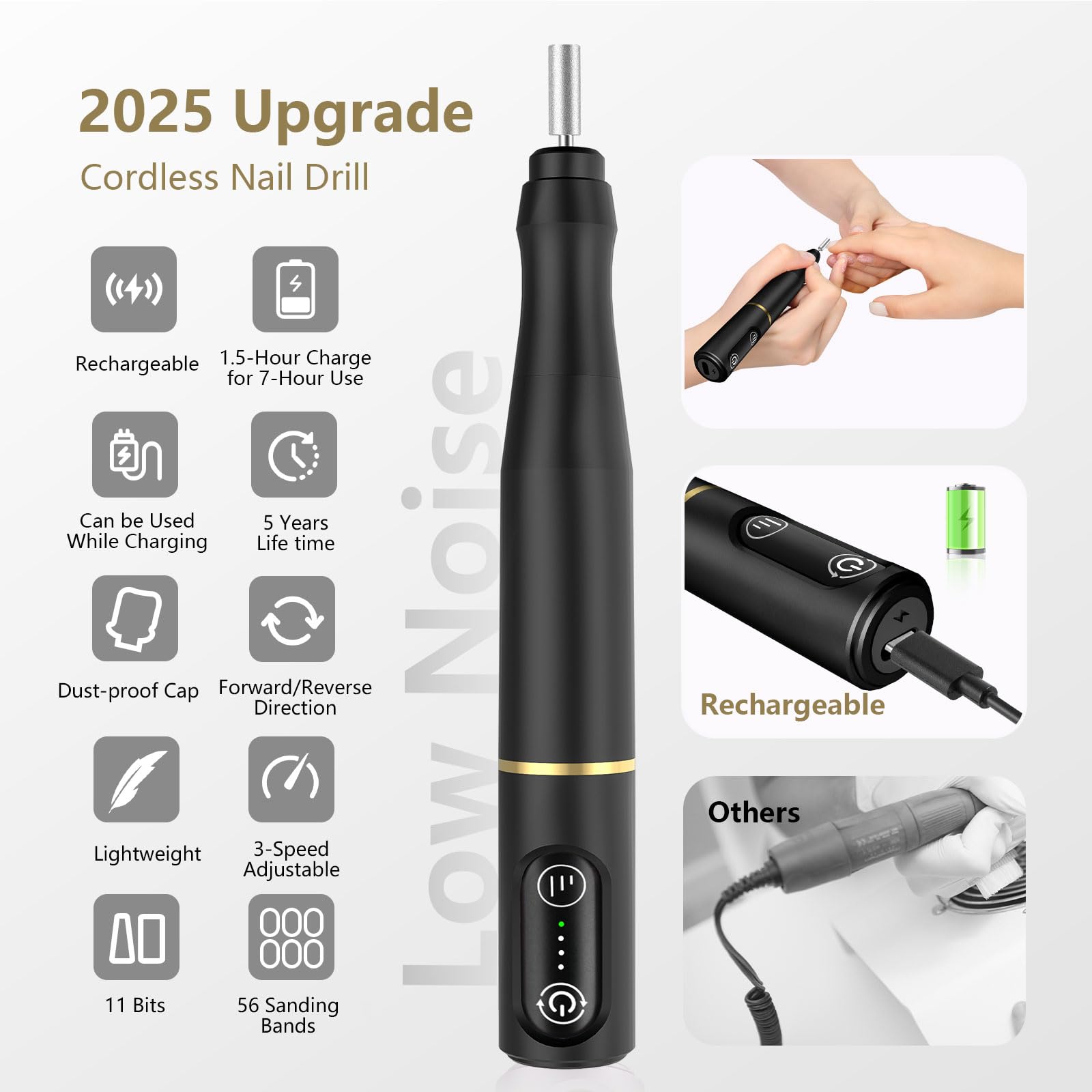 TUOBEO 11 drill bits collection for shaping, buffing, and polishing