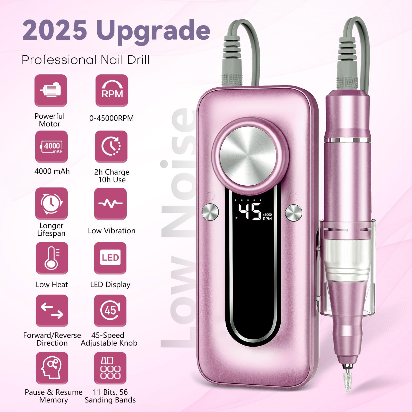 TUOBEO Aluminum handpiece provides cool operation with superior heat dissipation.