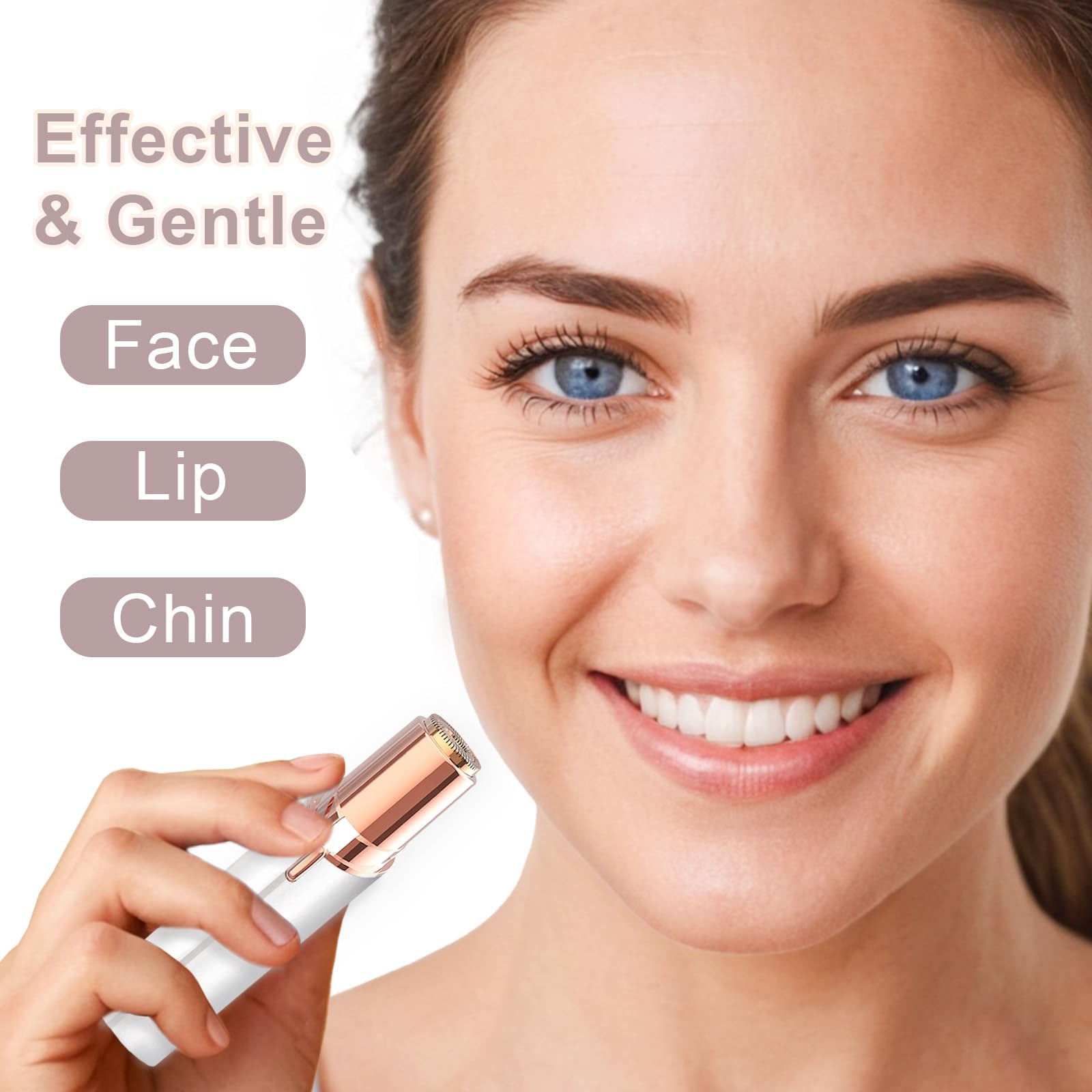 Tuokiy facial hair remover chin area provides smooth, irritation-free finish.