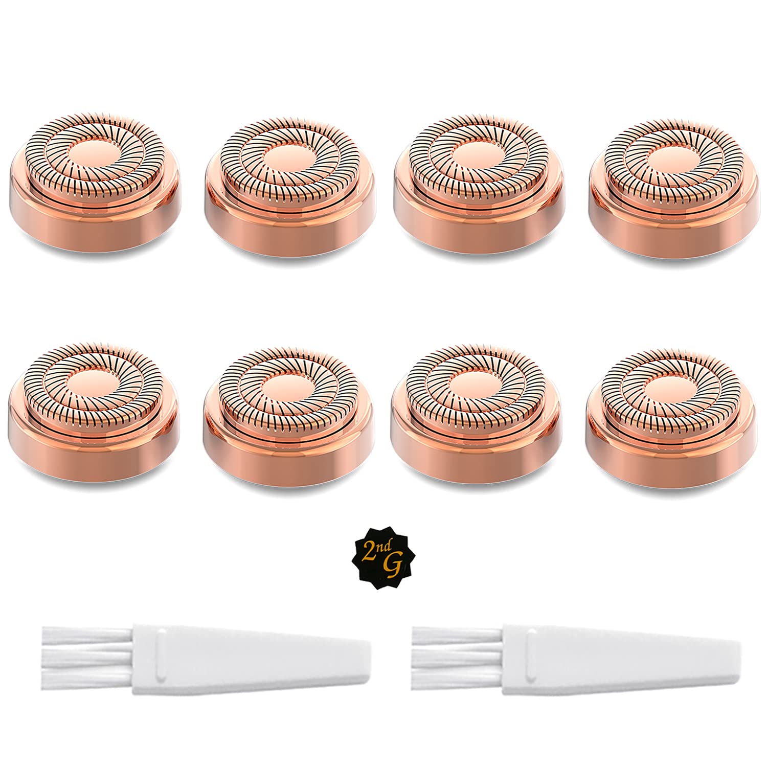 tuokiy Gen 2 replacement head closeup: hypoallergenic design for gentle facial use