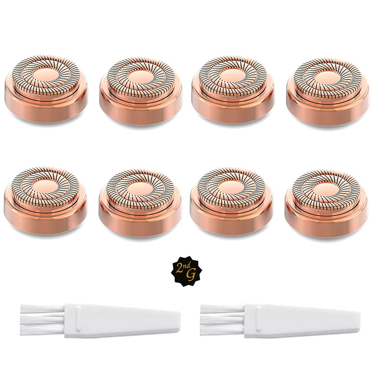 tuokiy Gen 2 replacement head closeup: hypoallergenic design for gentle facial use