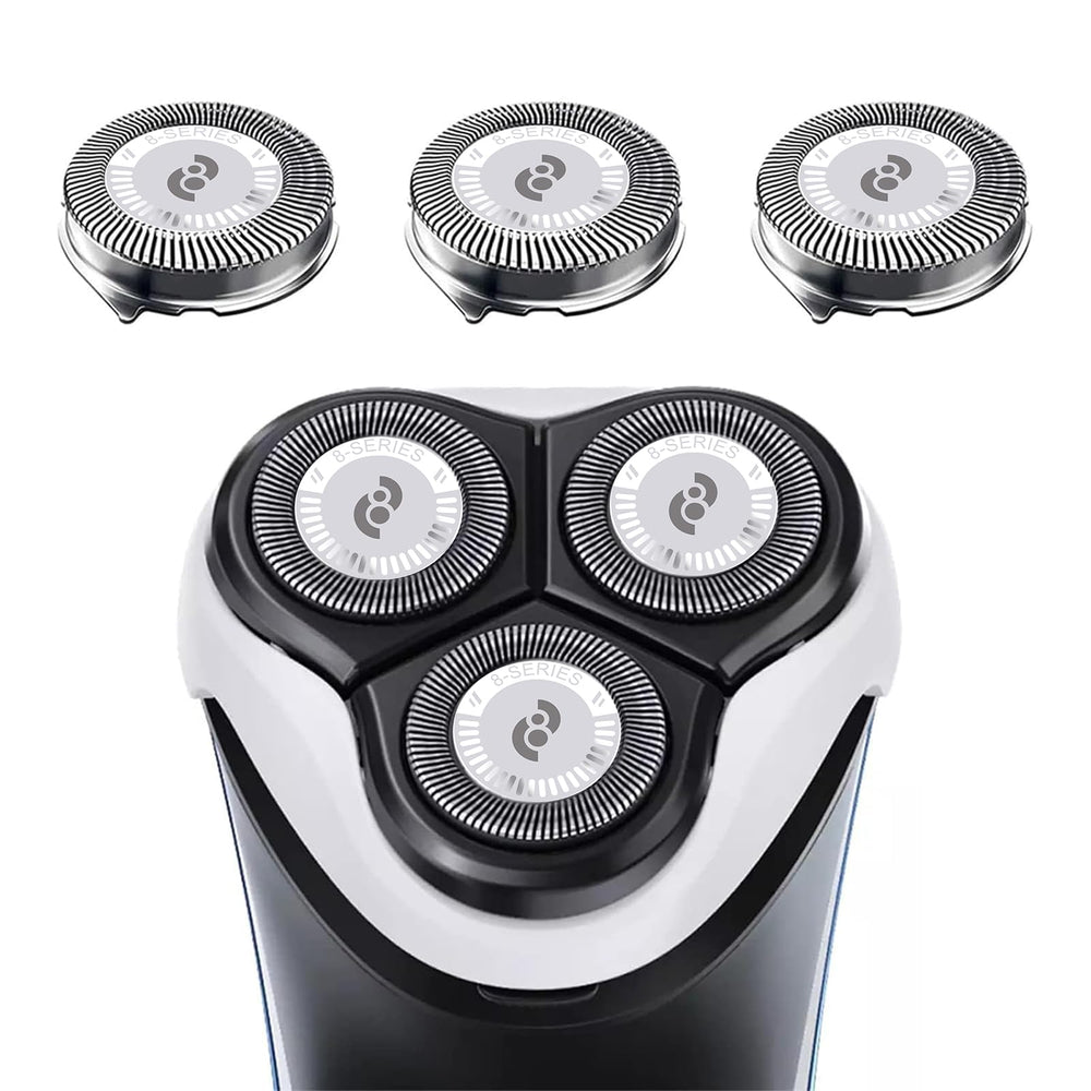 tuokiy HQ8 replacement head close-up showing curved-fit design for comfortable shaving