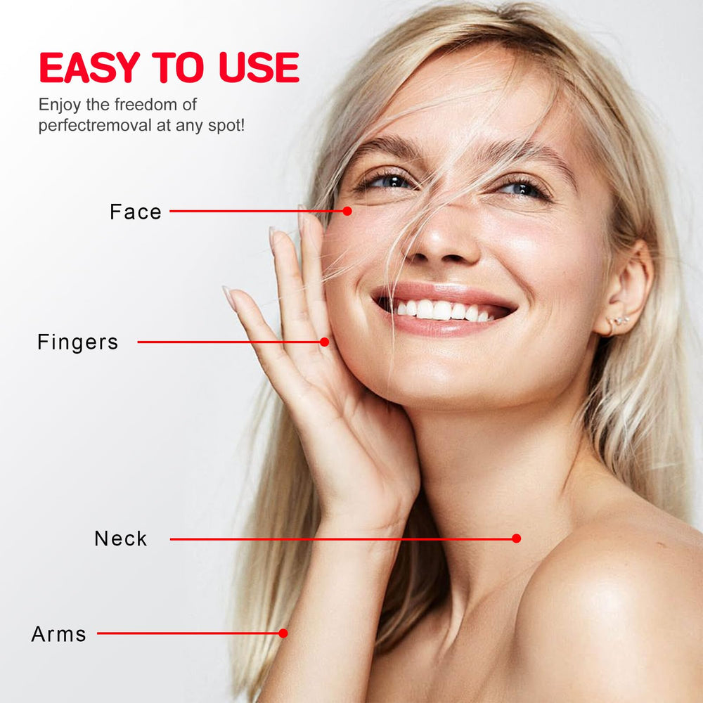 Tuokiy rose gold face shaver chin area for precise grooming.