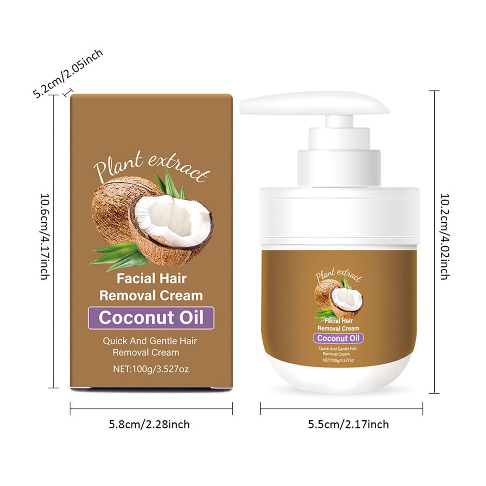Natural coconut extract close-up emphasizes soothing, nourishing skin after use.