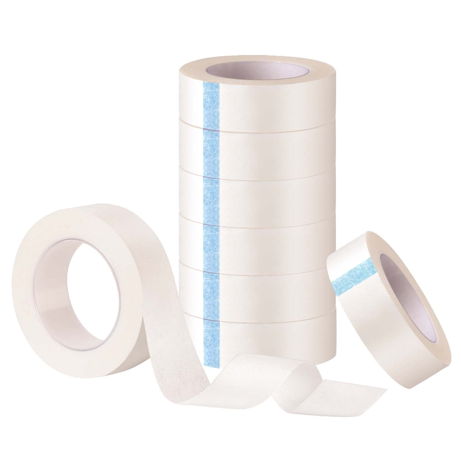 TUPARKA 8-rolls white eyelash tape package for efficient extension sessions.
