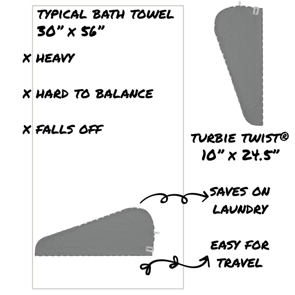 Turbie Twist soft microfiber surface feels plush and comfortable.