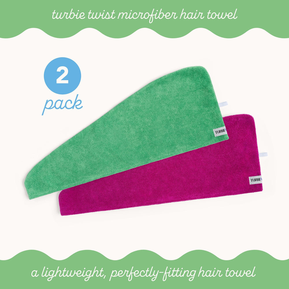 Turbie Twist turbante cabello suave: evita frizz y cuida el cabello liso, ondulado o rizado.