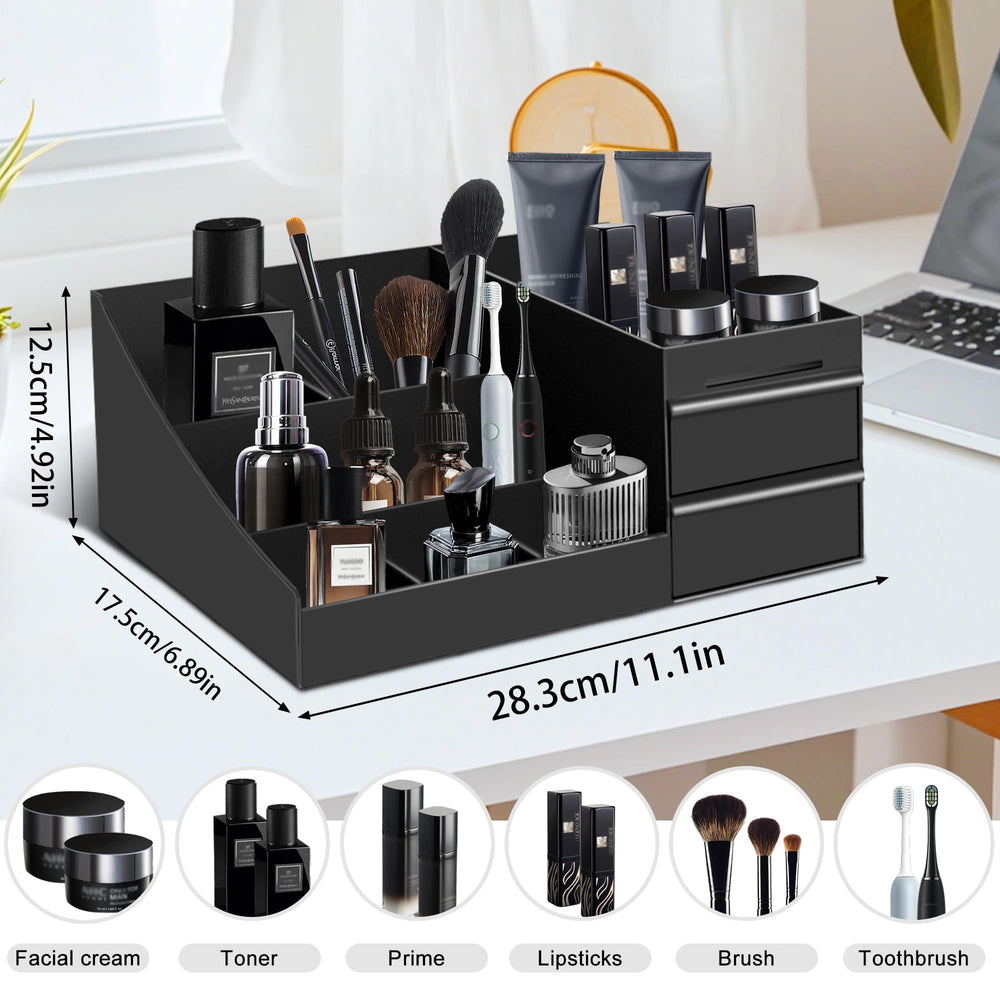 Turesmith perfume organizer with seven compartments for easy fragrance access