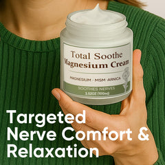 TUVAAZ Total Soothe cream close-up showing fast-absorbing, lightweight texture.