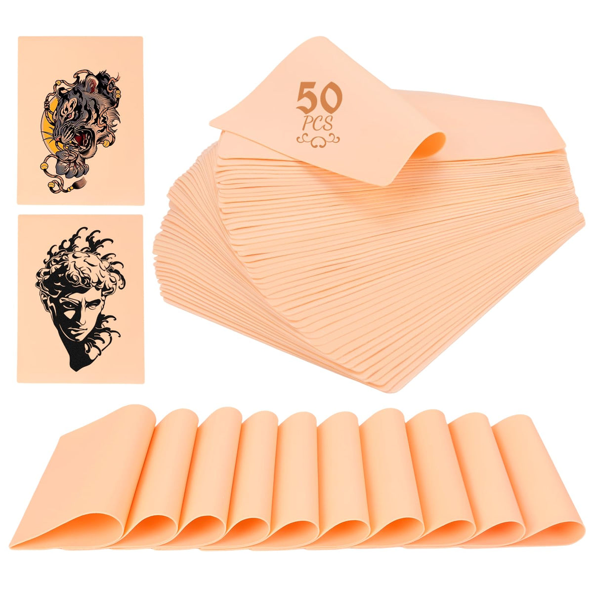 Tuxiya piel de practica doble cara 7.5x5.7 pulgadas para aprendizaje y retoques