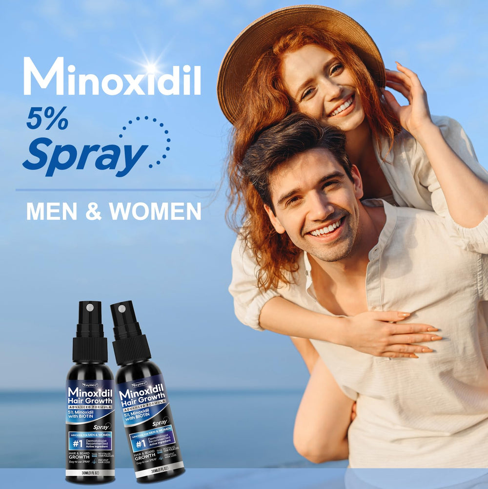 Envase Tuymec Minoxidil 5% con dos unidades prácticas
