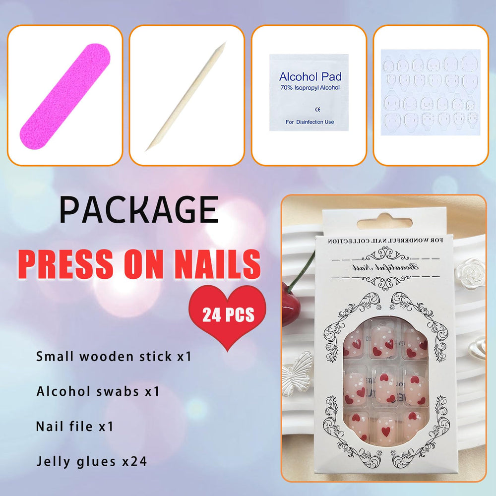 TUZANDW uñas con adhesivo incluido para ajuste preciso