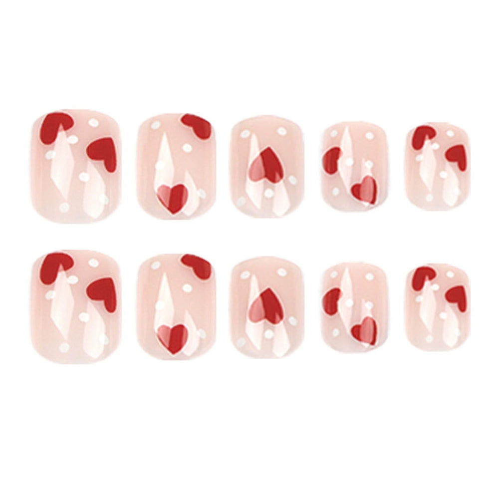 TUZANDW uñas cortas cuadradas rosa claro para uso diario