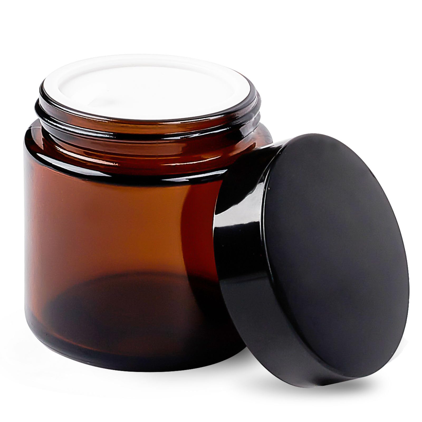 TUZAZO jar with black lid and foam liner offers leakproof storage