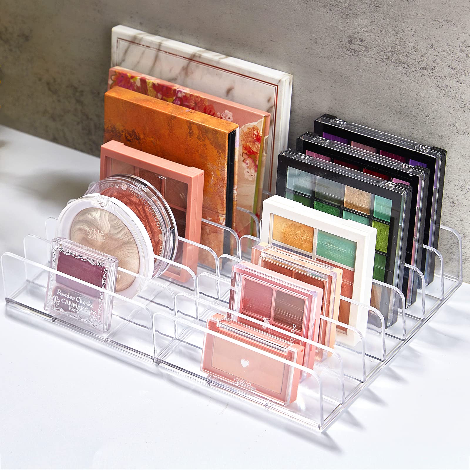 TUZAZO clear acrylic storage for vanity keeps items visible and accessible.