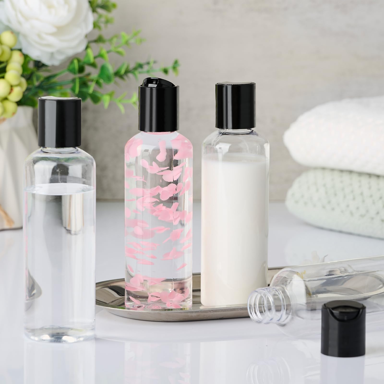 TUZAZO pack of 10 bottles with labels for organization.