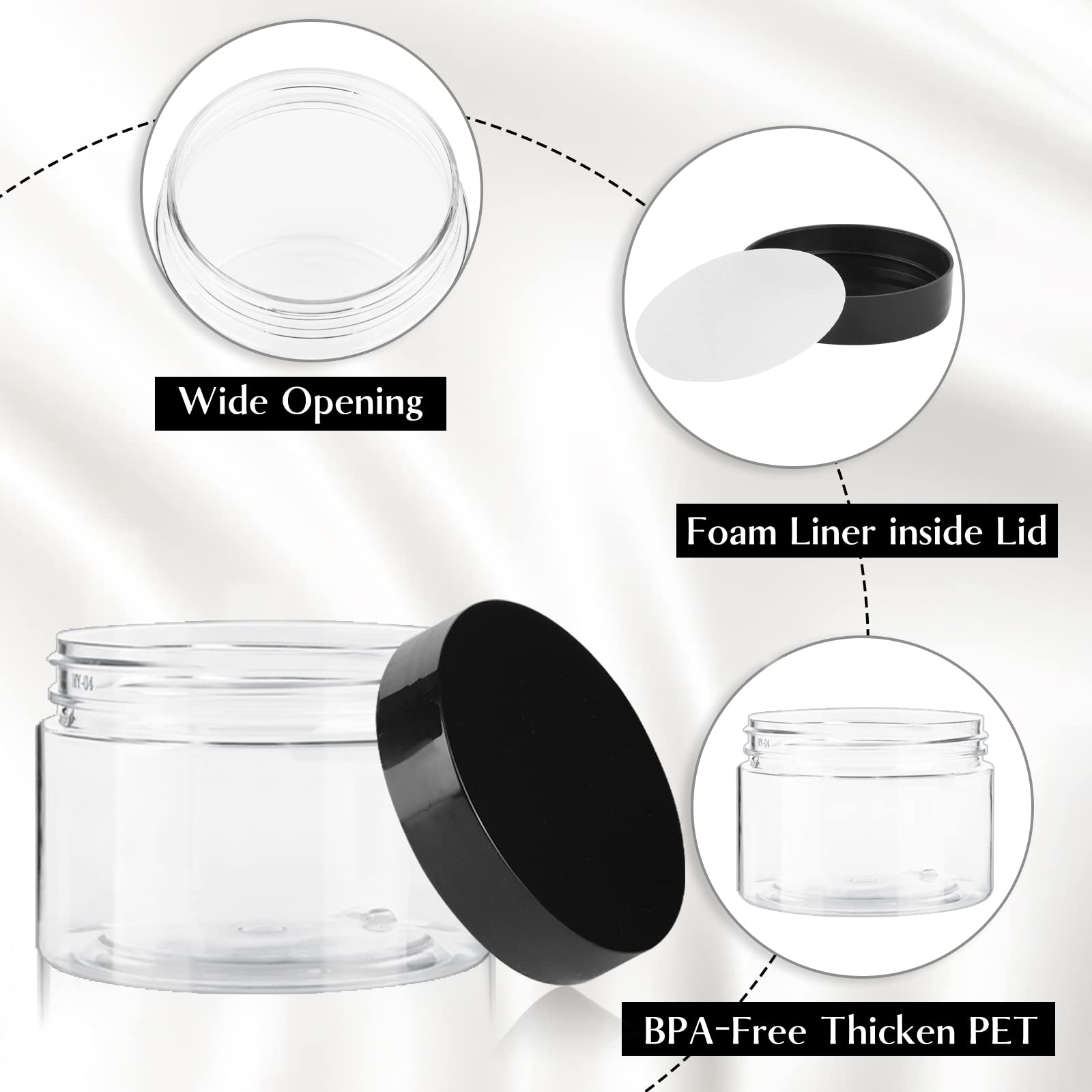 TUZAZO packed set of 12 jars for easy organization and display.