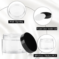 TUZAZO packed set of 12 jars for easy organization and display.