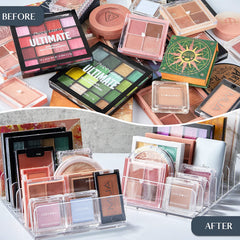 TUZAZO makeup organizer set emphasizes compact design for drawer or countertop storage.