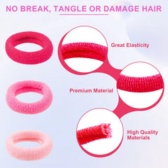TVINLIK soft seamless hair bands for kids, versatile for thin or thick hair.