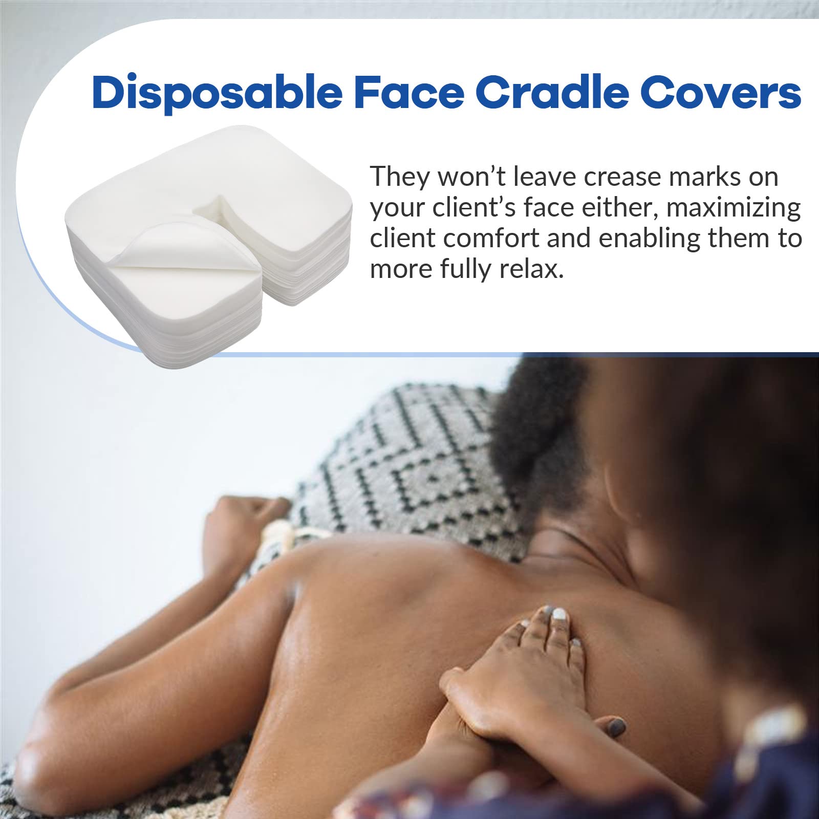 Tvvcalk universal-fit face cradle covers fit most headrests.