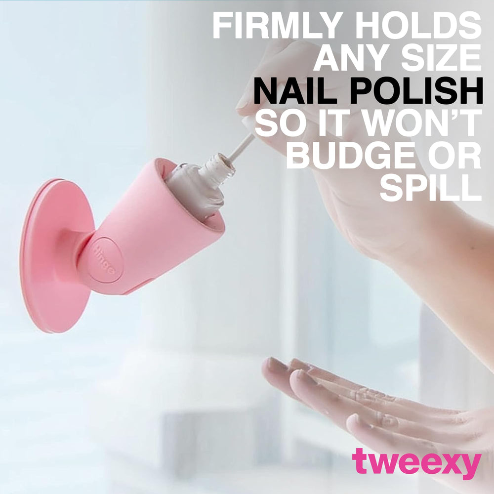 Ideal for nail techs and home mani lovers alike with stable bottle placement.