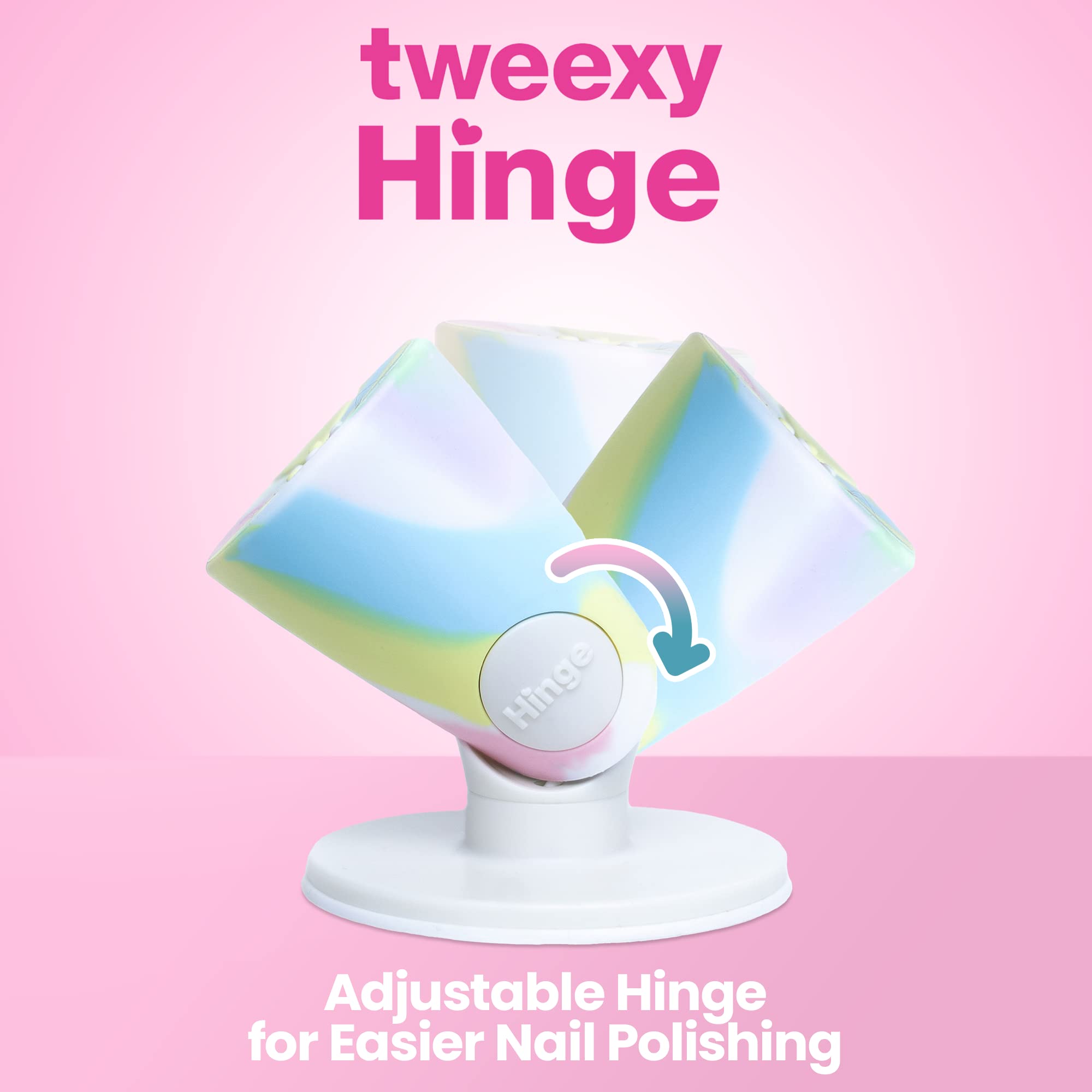 Tweexy Hinge Unicorn tilted-angle hold enables precise, comfortable painting
