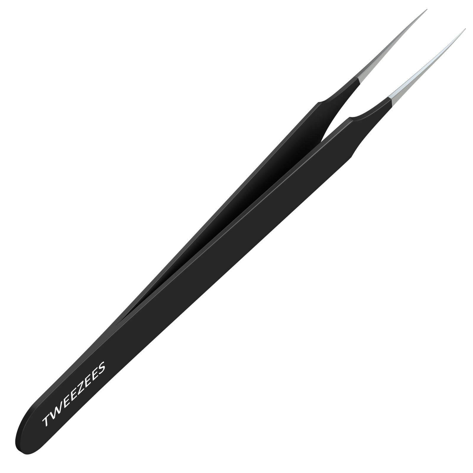 Tweezees ingrown-hair tweezers with a pointed tip for precise removal.