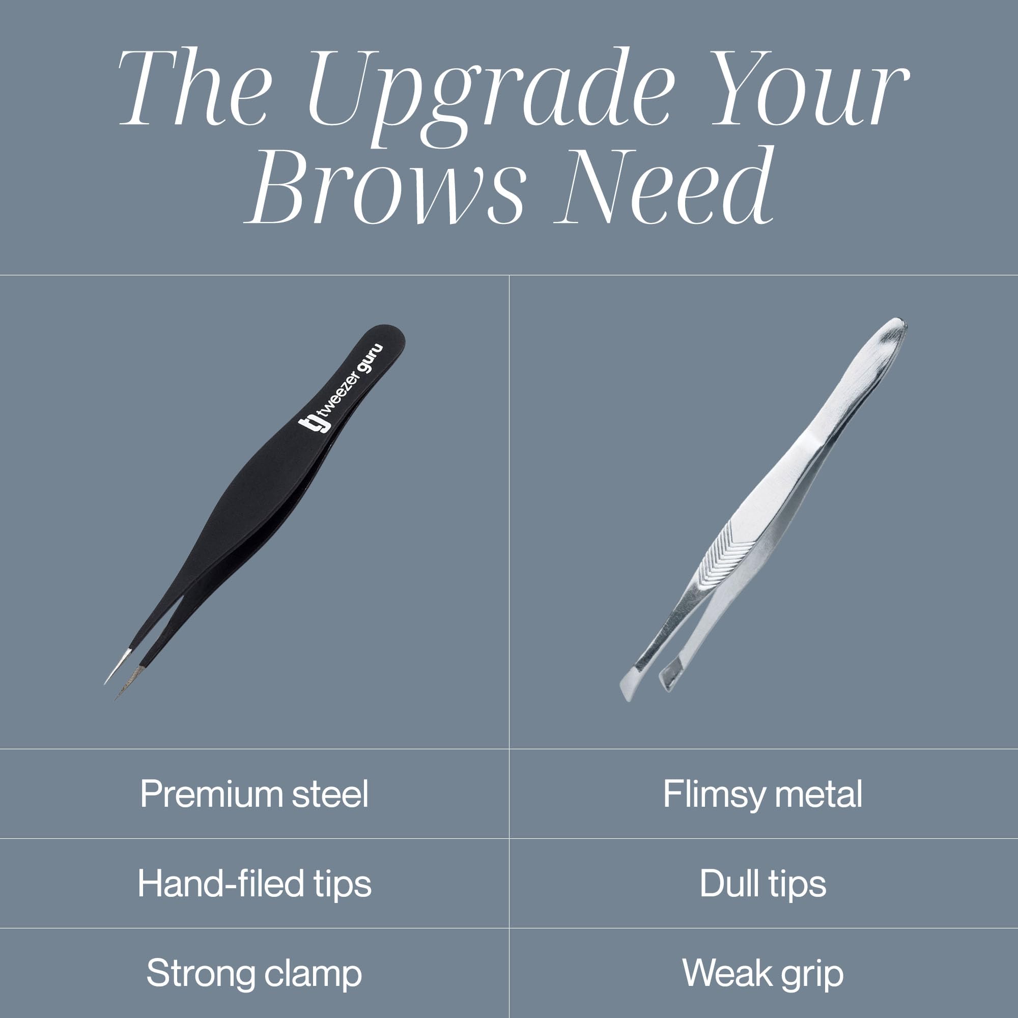 Tweezer Guru aids ingrown hair removal with a fine point.