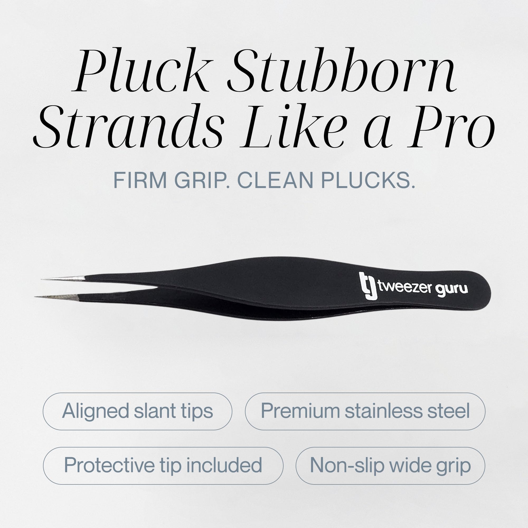 Tweezer Guru protective sleeve keeps tips safe during travel.