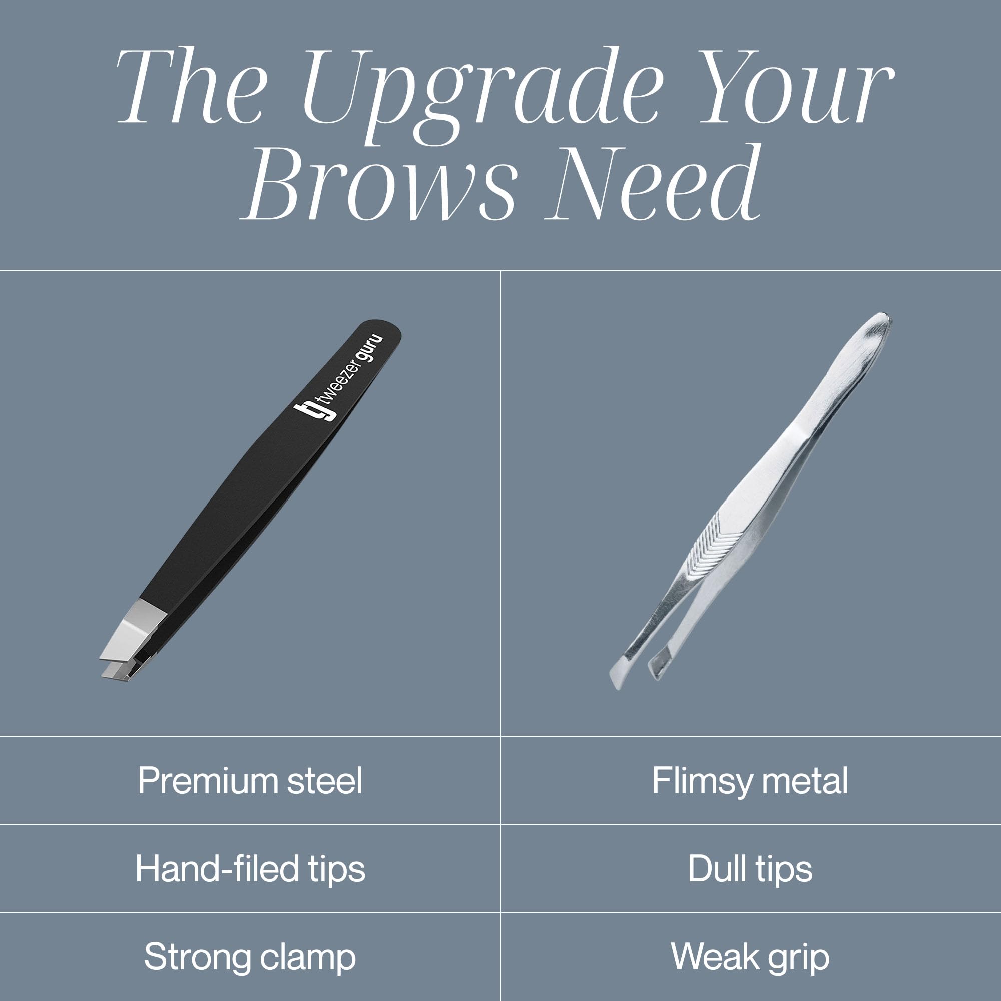 Tweezer Guru travel protective sleeve for compact on-the-go touch-ups.