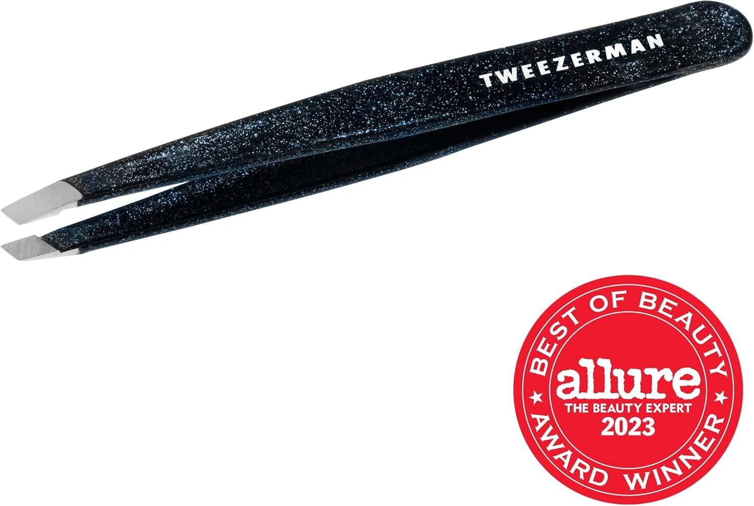 Tweezerman aligned tips demonstrate secure hair grabbing action