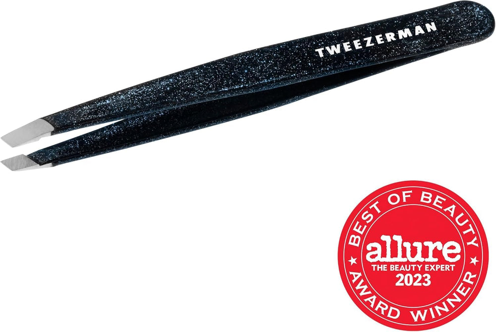 Tweezerman aligned tips demonstrate secure hair grabbing action