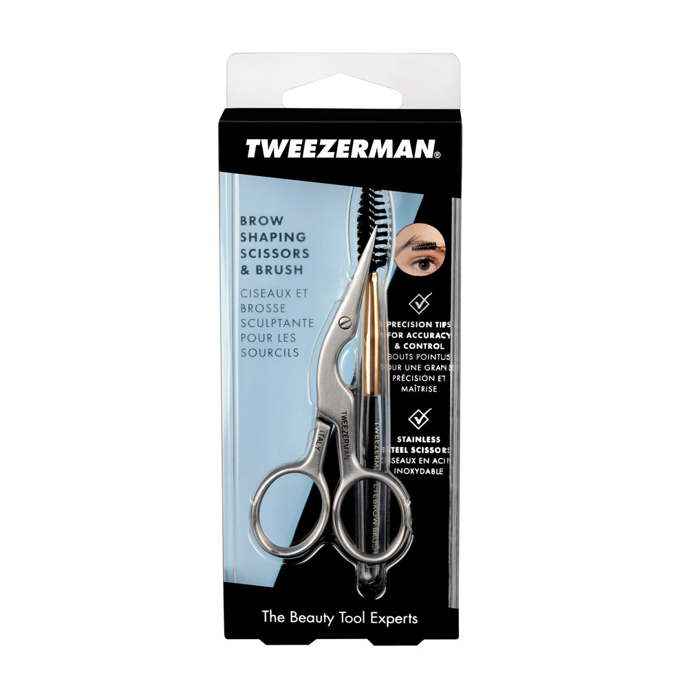 Tweezerman brows reshape to feathered natural look after trimming