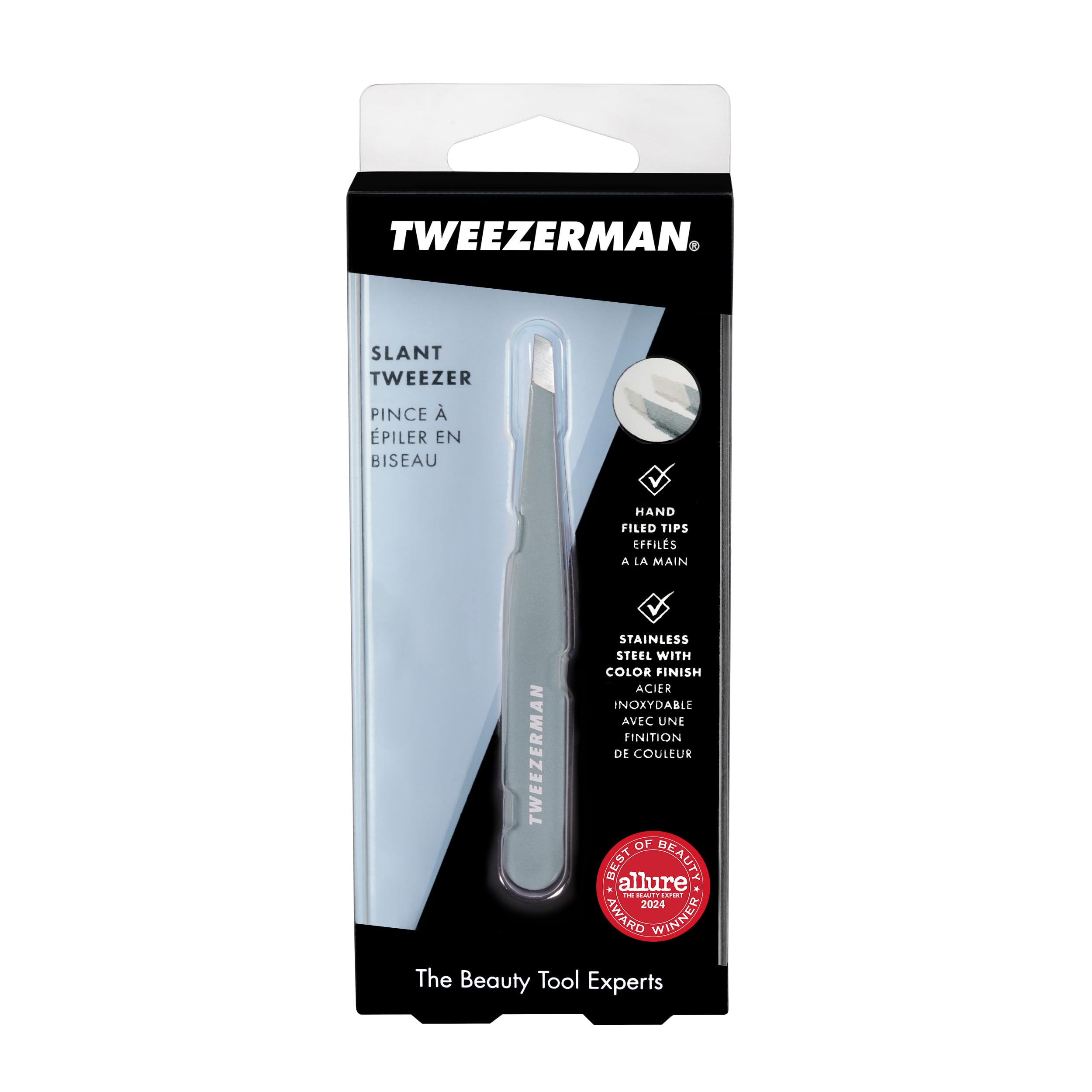 Tweezerman cleaning care shows alcohol wipe maintenance for hygienic use