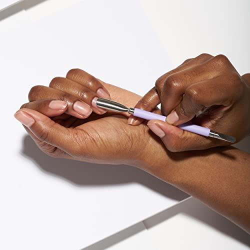 Tweezerman Pushy flat end cleanly tidies nail corners.