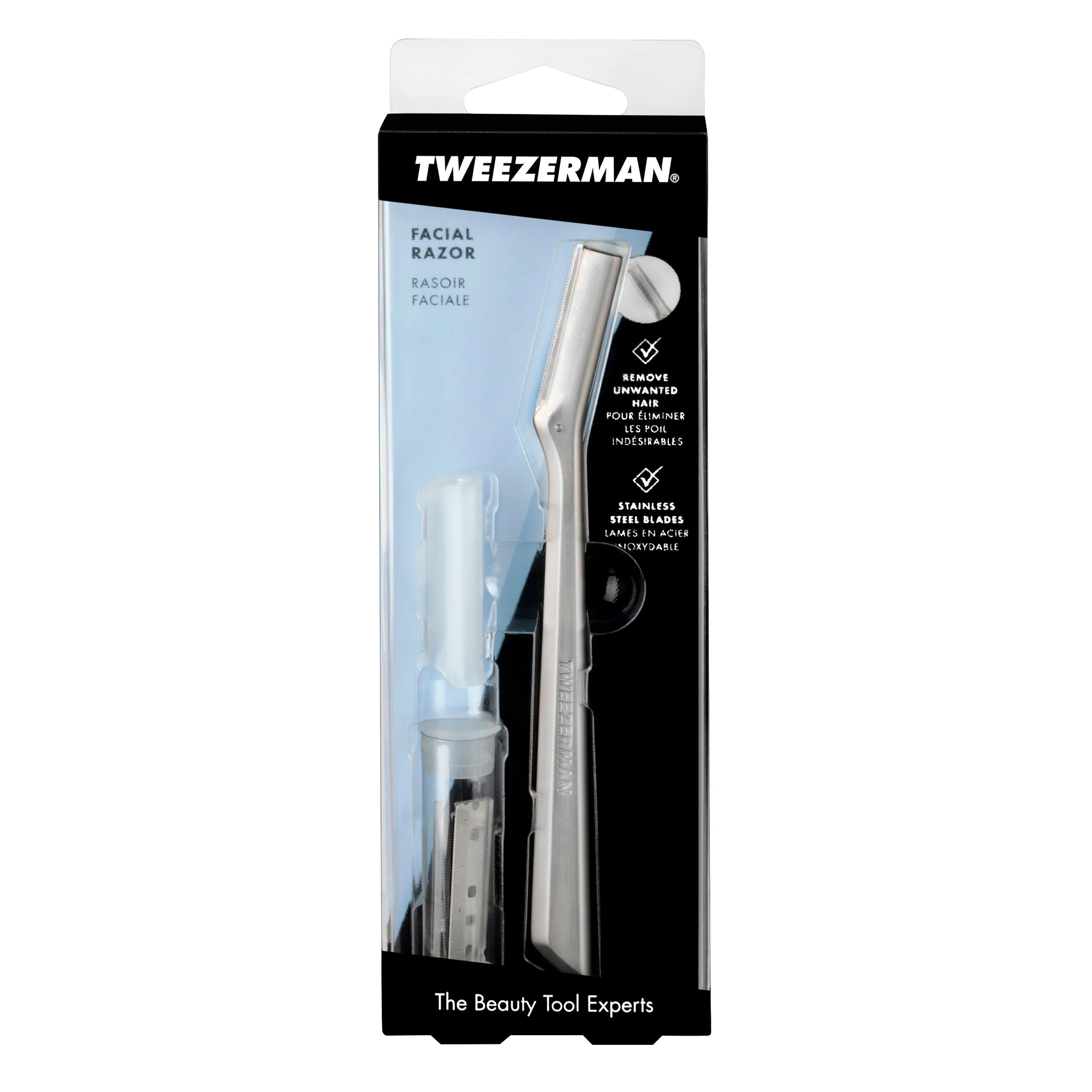 Tweezerman extra blades pack supports long-term maintenance.