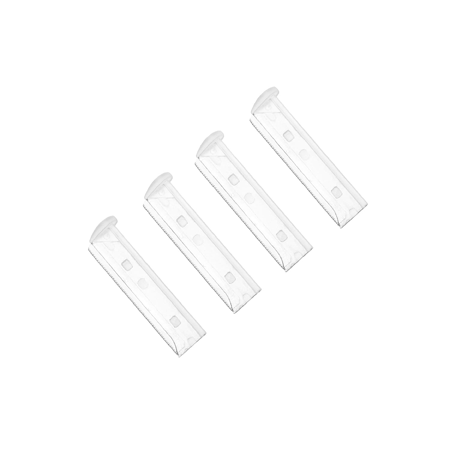 Tweezerman facial razor blades close-up showing precision for peach fuzz
