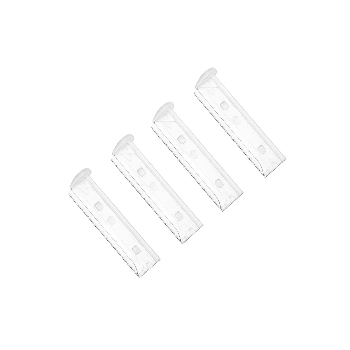 Tweezerman facial razor blades close-up showing precision for peach fuzz