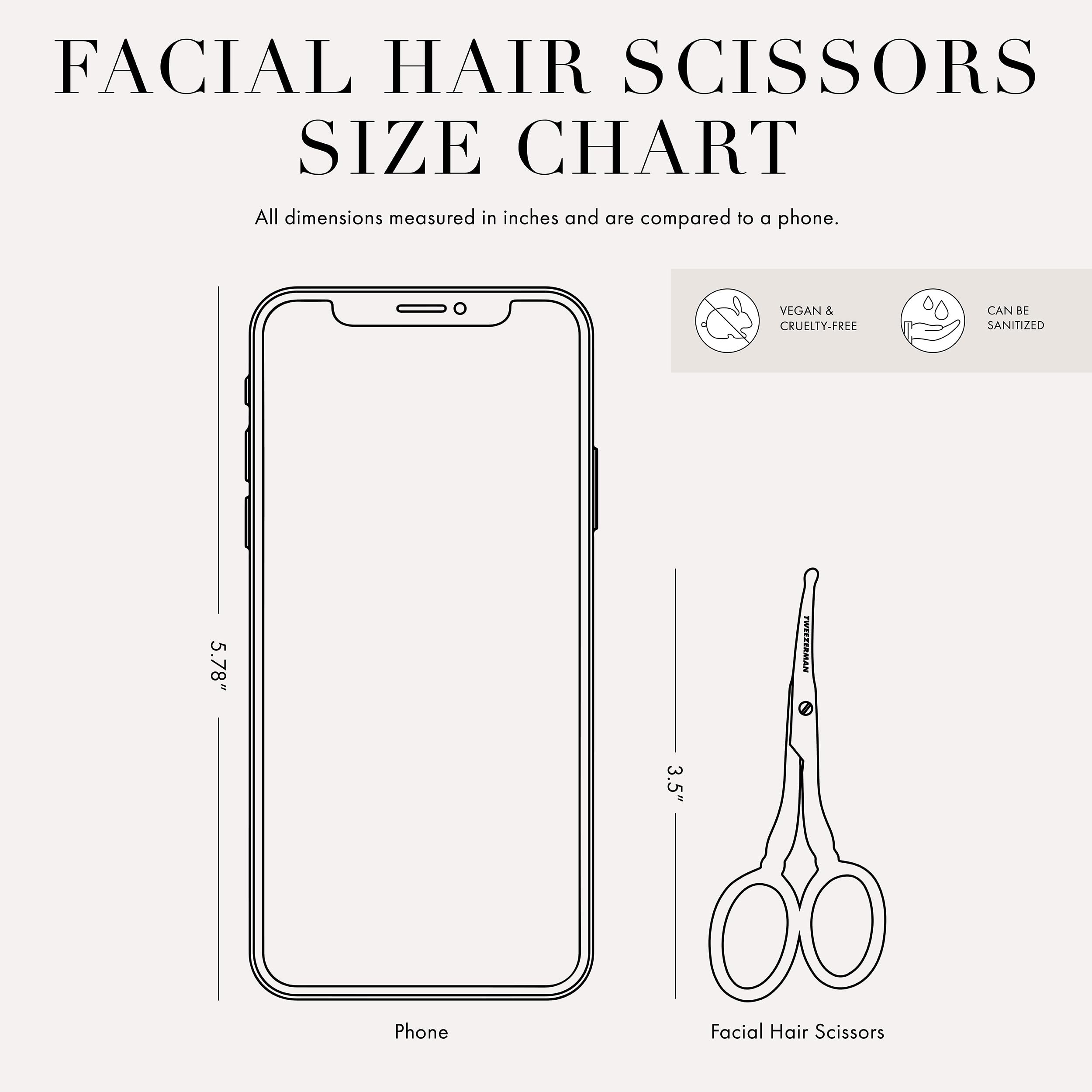 Tweezerman G.E.A.R. delivers precise grooming for a neat look.