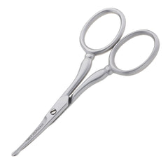 Tweezerman G.E.A.R. facial hair scissors rounded tip for safe nose and ear trimming.