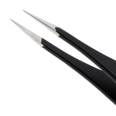 Tweezerman G.E.A.R. stainless steel body close-up showing durability and cleanliness