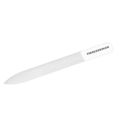Tweezerman Glass Nail File shapes edges with precision for natural nails.